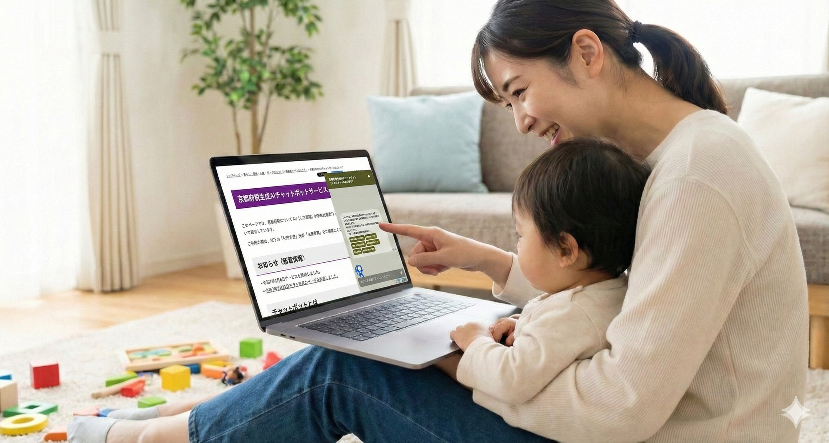 親子で図書館イベント情報を確認