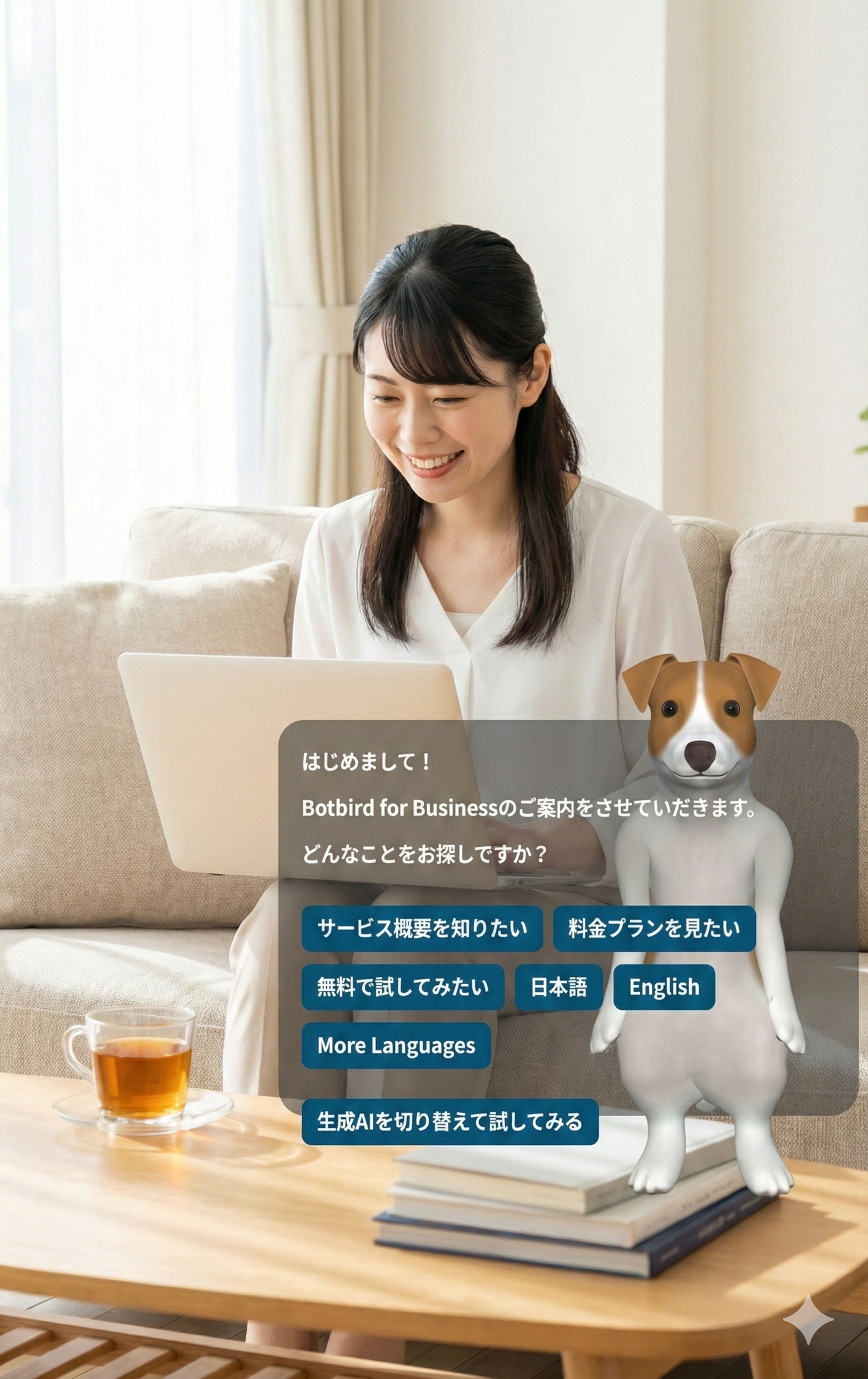 音声会話可能なAIキャラクター