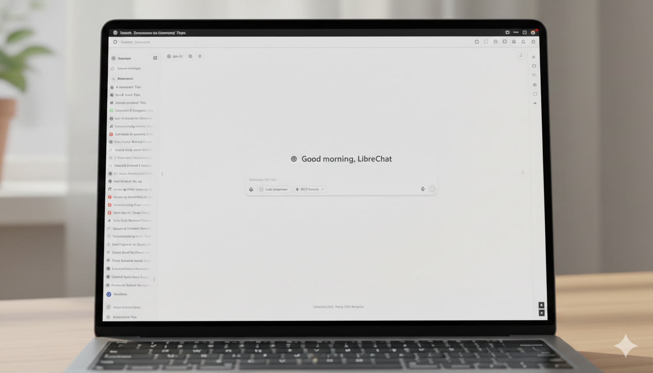 LibreChatカスタム版の画面イメージ